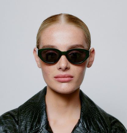 A.KJÆRBEDE WINNIE Sunglasses l Cat-Eye Dark Green
