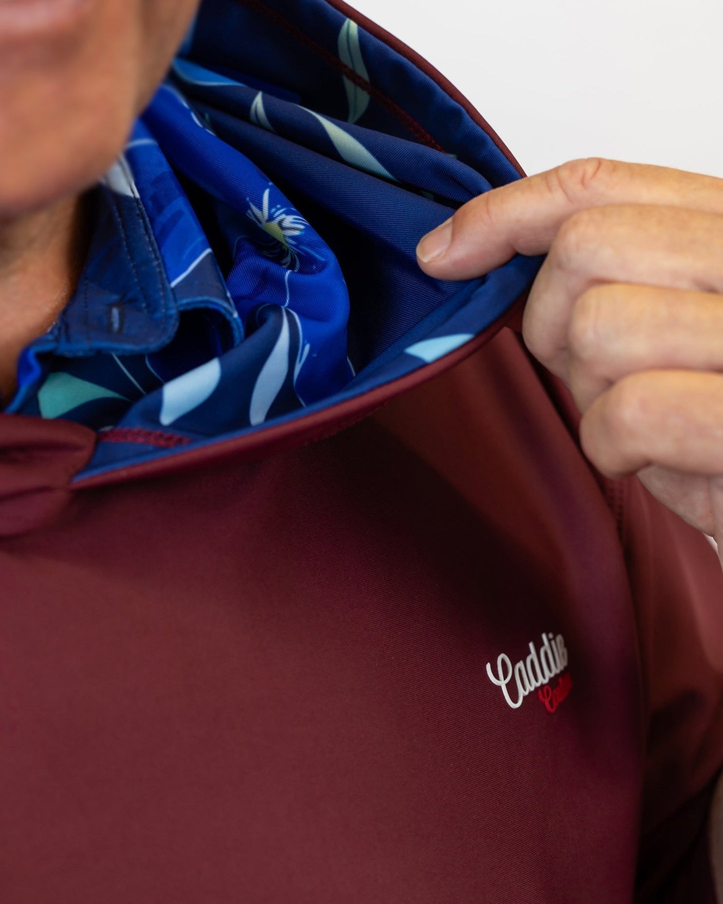 Azure Petal Performance Golf Hoodie