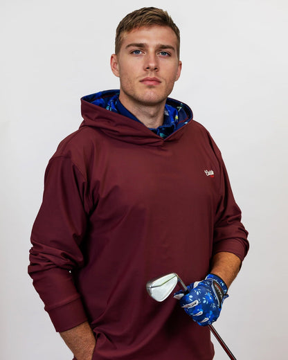 Azure Petal Performance Golf Hoodie