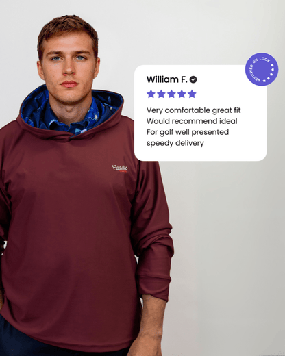 Azure Petal Performance Golf Hoodie