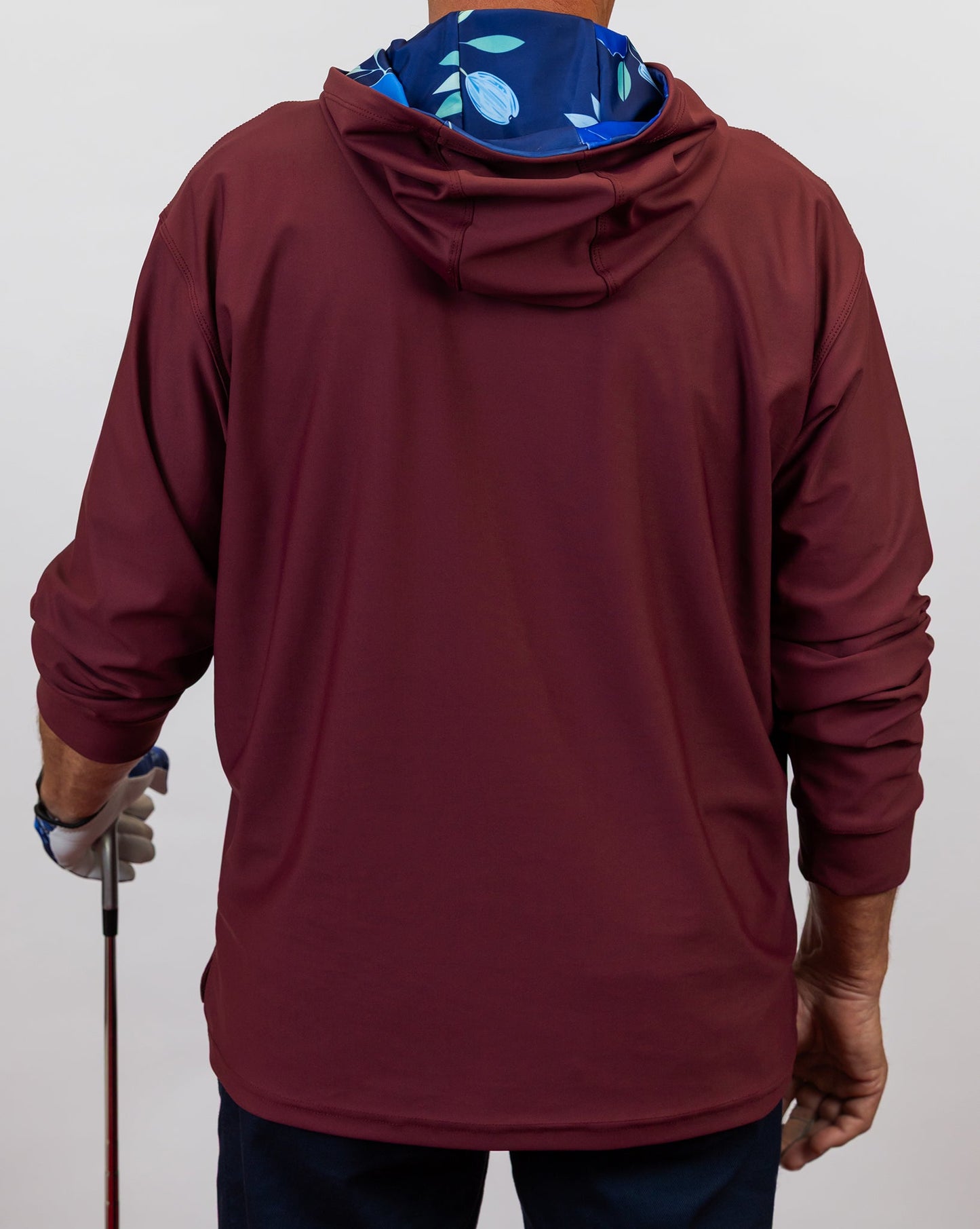 Azure Petal Performance Golf Hoodie