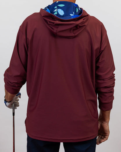 Azure Petal Performance Golf Hoodie