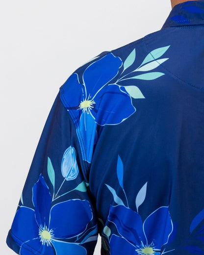 Azure Petal Performance Golf Polo