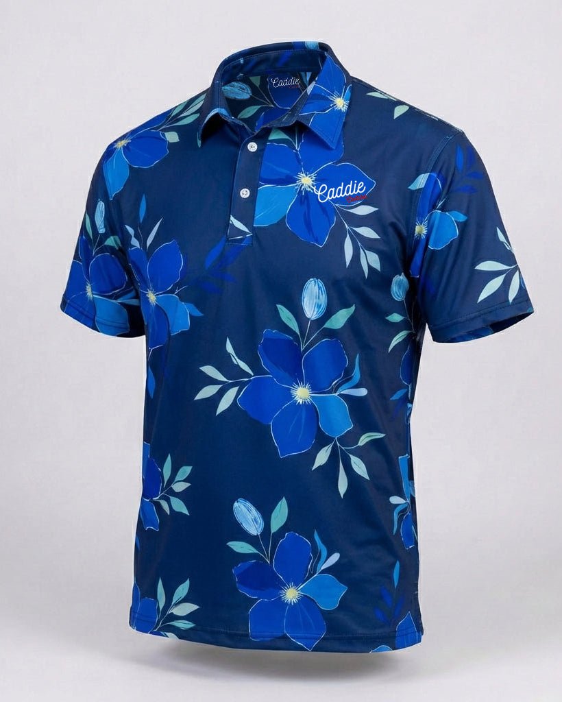 Azure Petal Performance Golf Polo