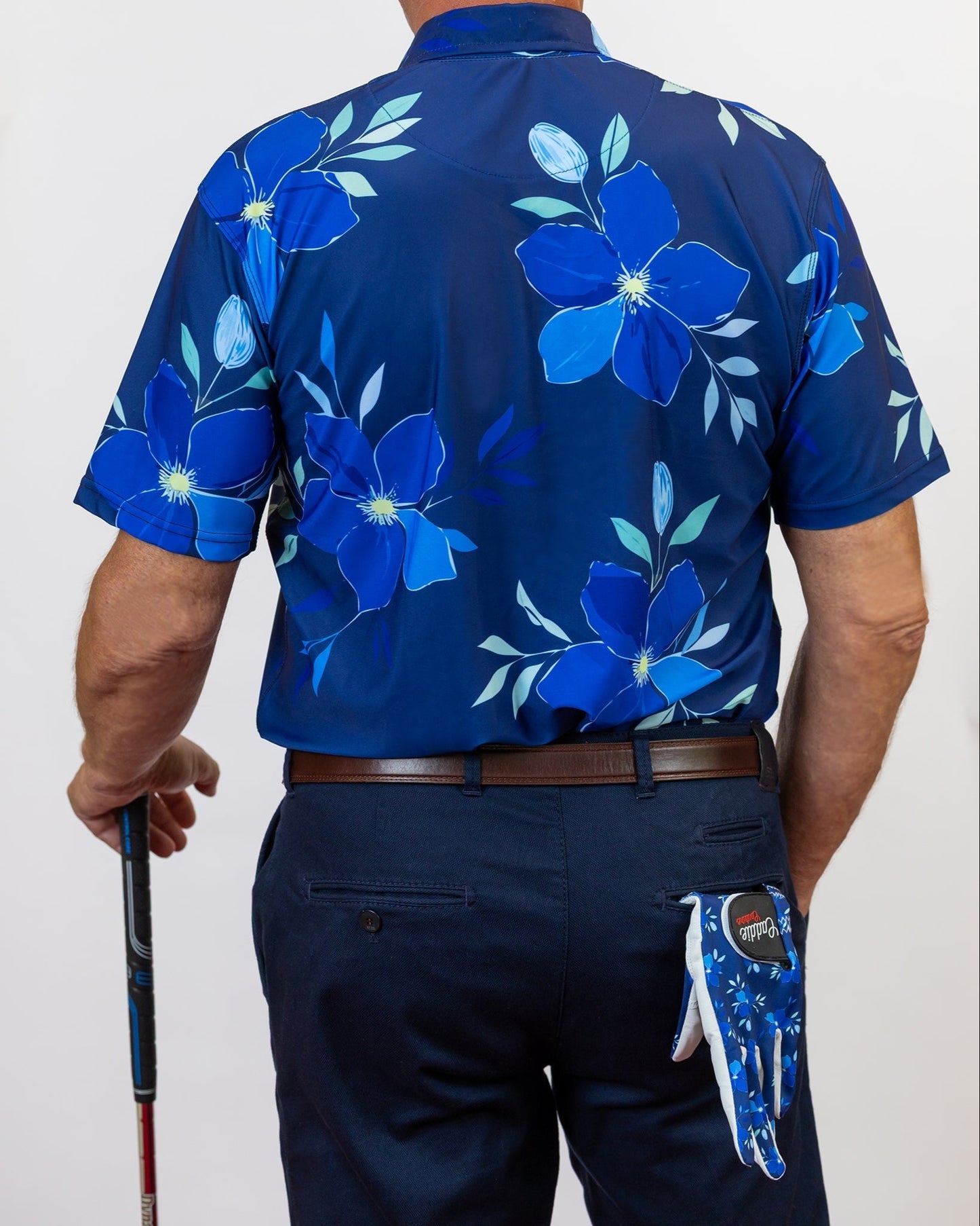 Azure Petal Performance Golf Polo