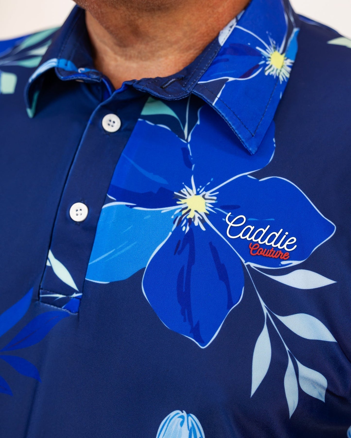 Azure Petal Performance Golf Polo