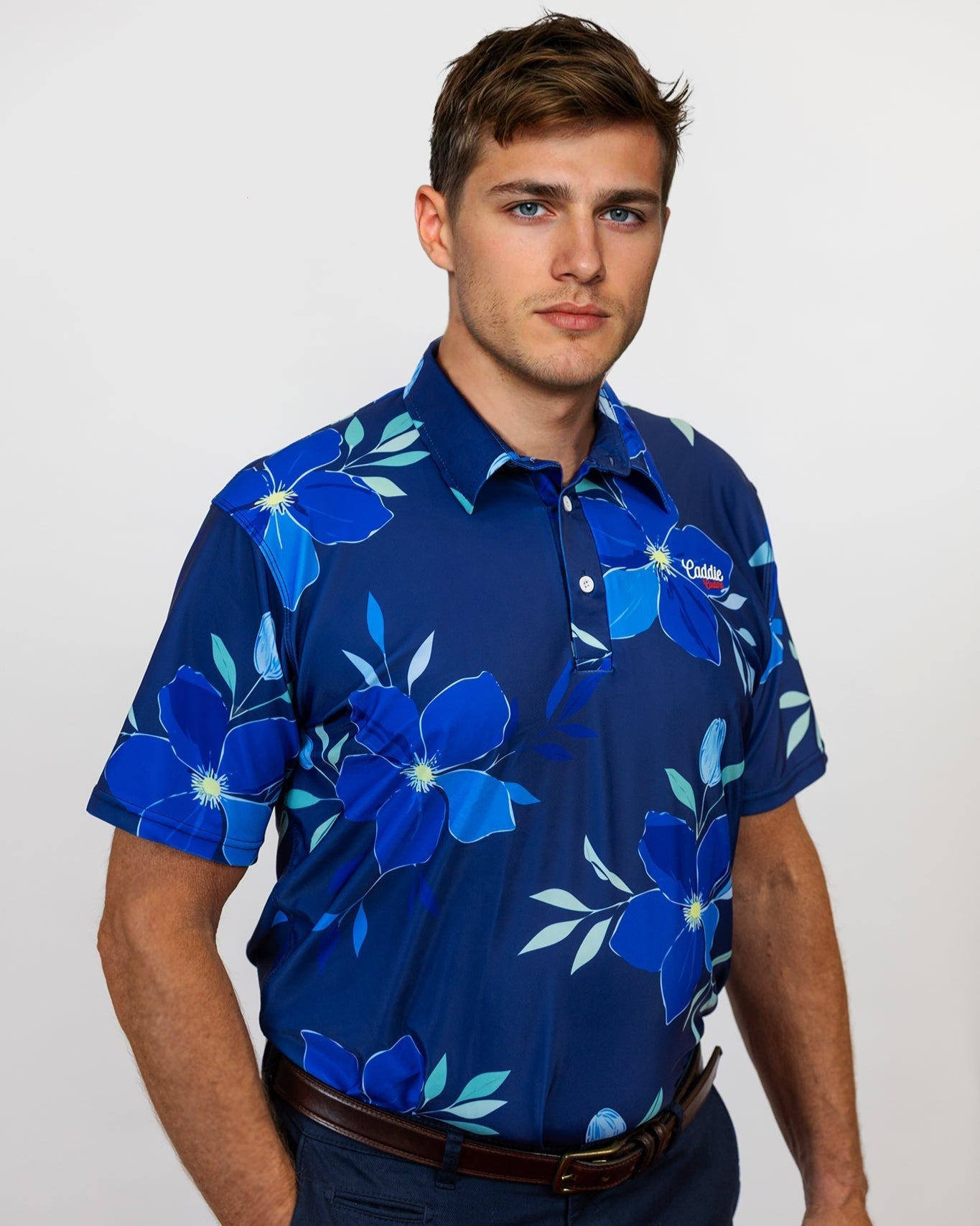 Azure Petal Performance Golf Polo
