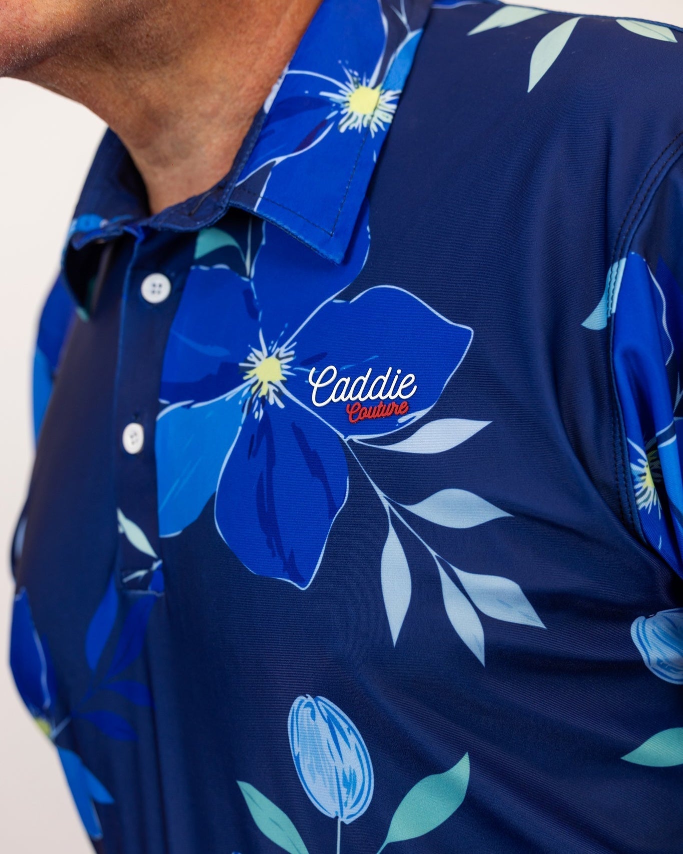 Azure Petal Performance Golf Polo