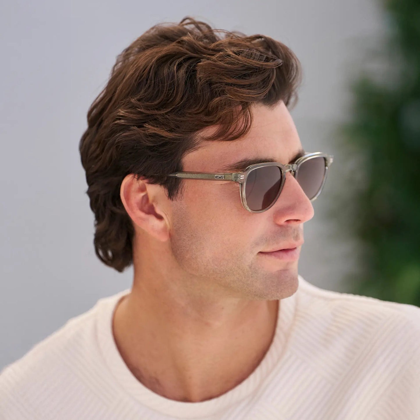 BAKER Round Polarised Men's Sunglasses l Palm Green - WMP Eyewear