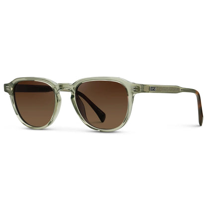 BAKER Round Polarised Men's Sunglasses l Palm Green - WMP Eyewear