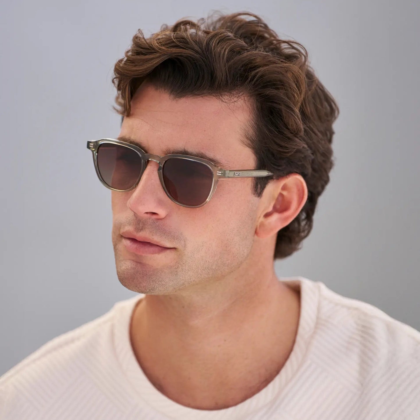 BAKER Round Polarised Men's Sunglasses l Palm Green - WMP Eyewear