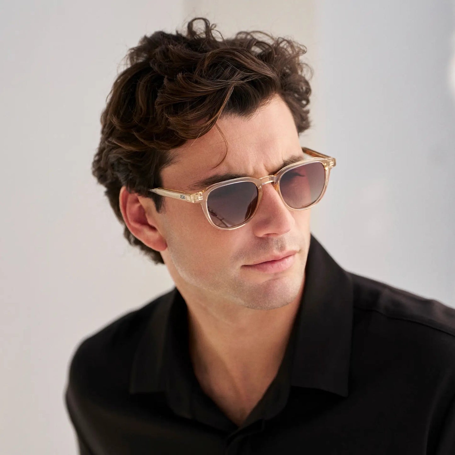 BAKER Round Polarised Men's Sunglasses l Sand Brown - WMP Eyewear