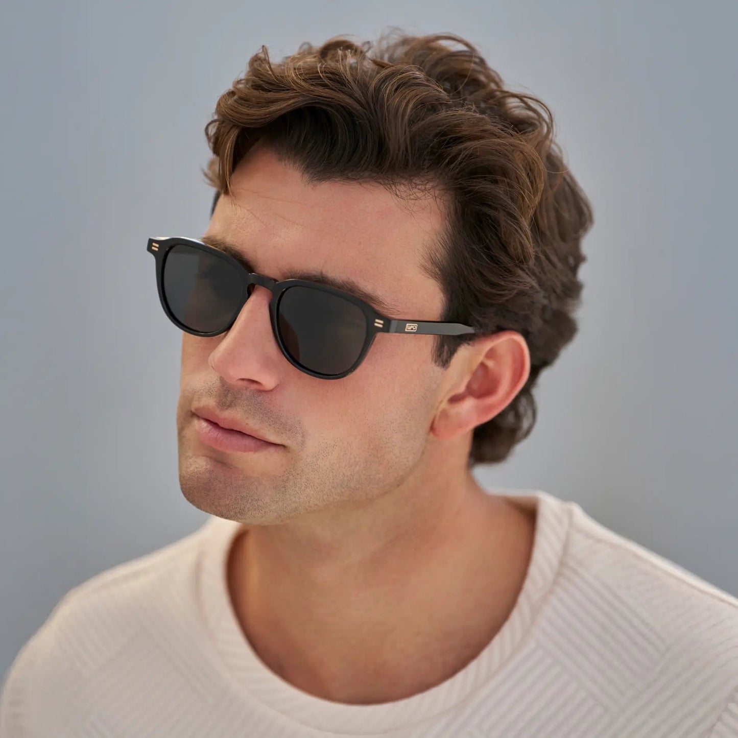BAKER Round Polarised Men's Sunglasses l Triple Black - WMP Eyewear