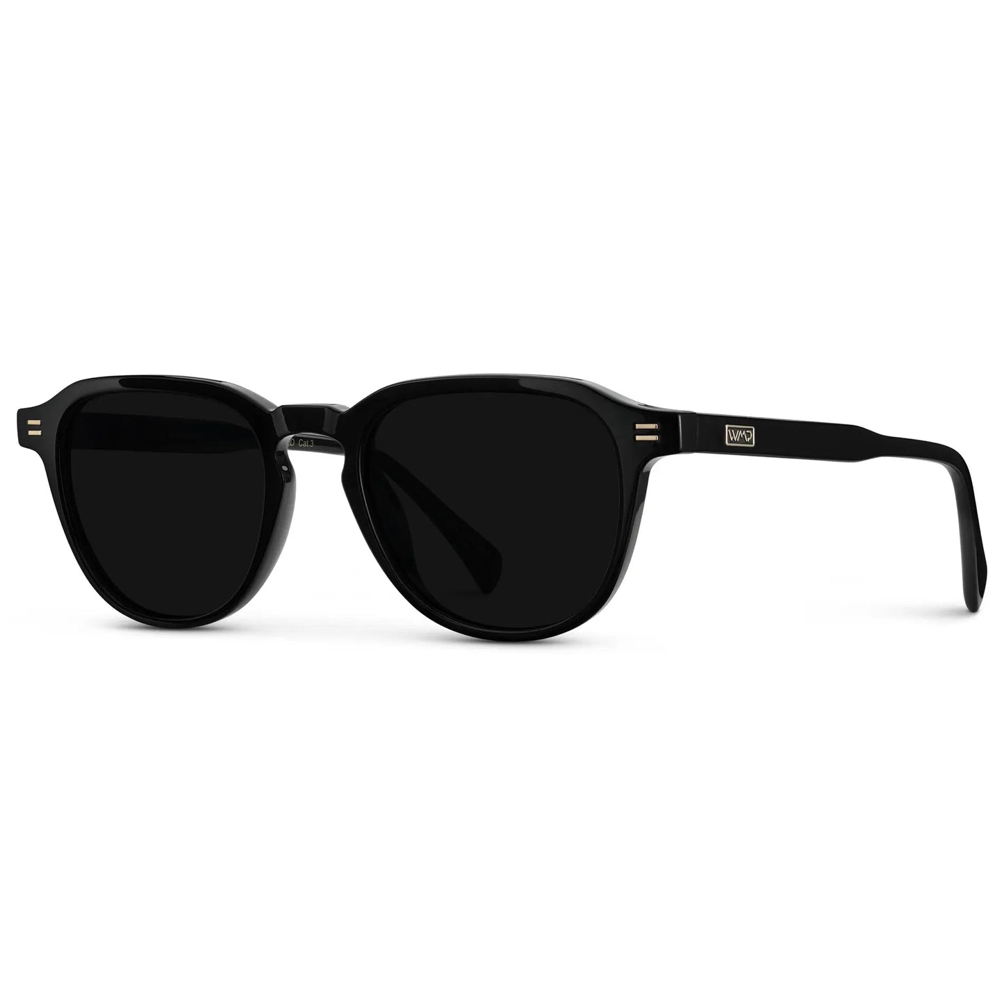 BAKER Round Polarised Men's Sunglasses l Triple Black - WMP Eyewear