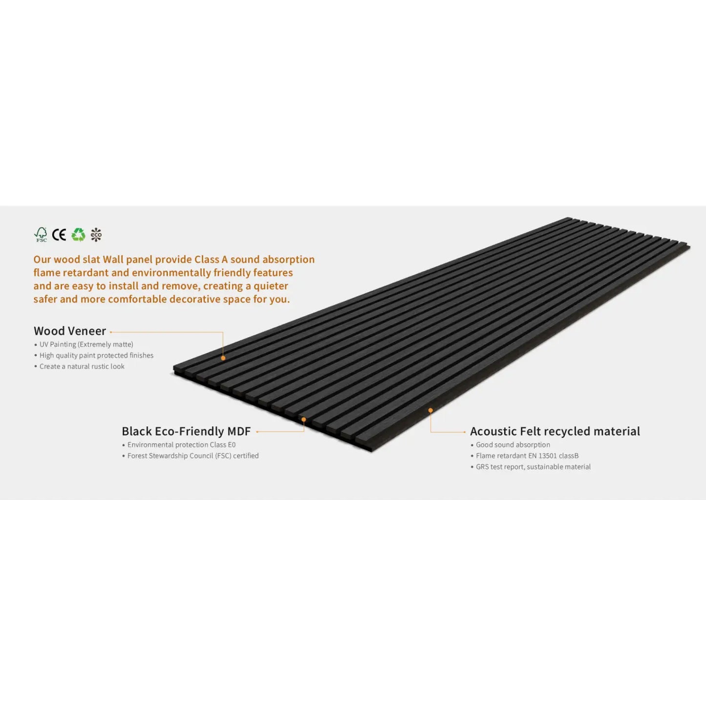 Black Oak Acoustic Wall Panels Also Ideal For A Golf Studio And Shops (3 Pack)