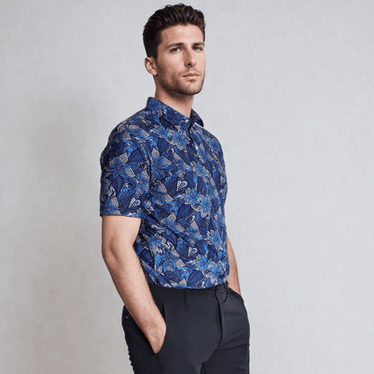 Blue Serenity Signature Golf Polo