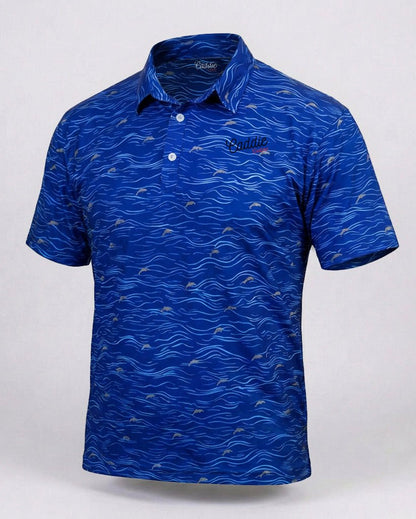Blue Waves Performance Golf Polo
