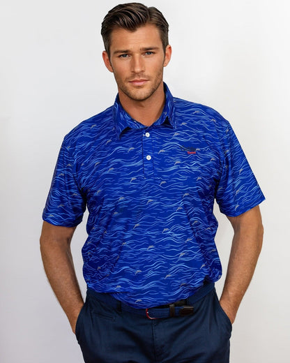 Blue Waves Performance Golf Polo