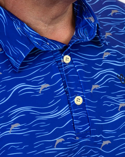 Blue Waves Performance Golf Polo
