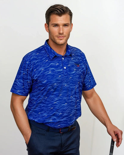 Blue Waves Performance Golf Polo