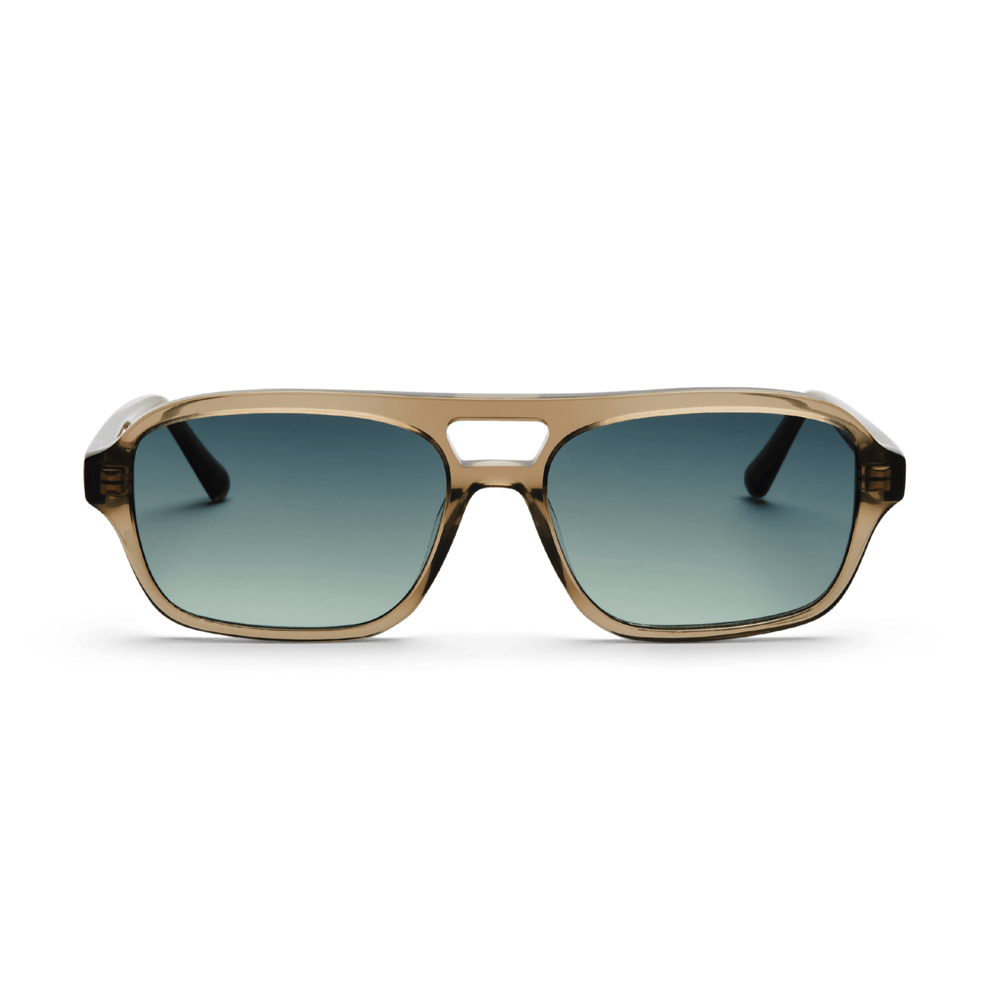 BURT Bottle Green Aviator Sunglasses by Messy Weekend