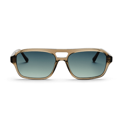 BURT Bottle Green Aviator Sunglasses by Messy Weekend