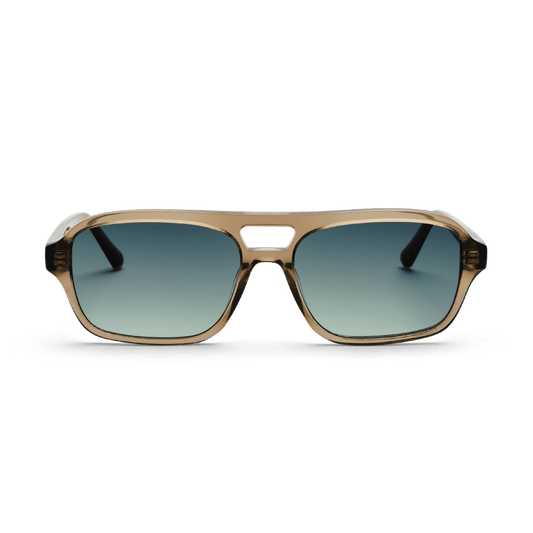 BURT Bottle Green Aviator Sunglasses by Messy Weekend