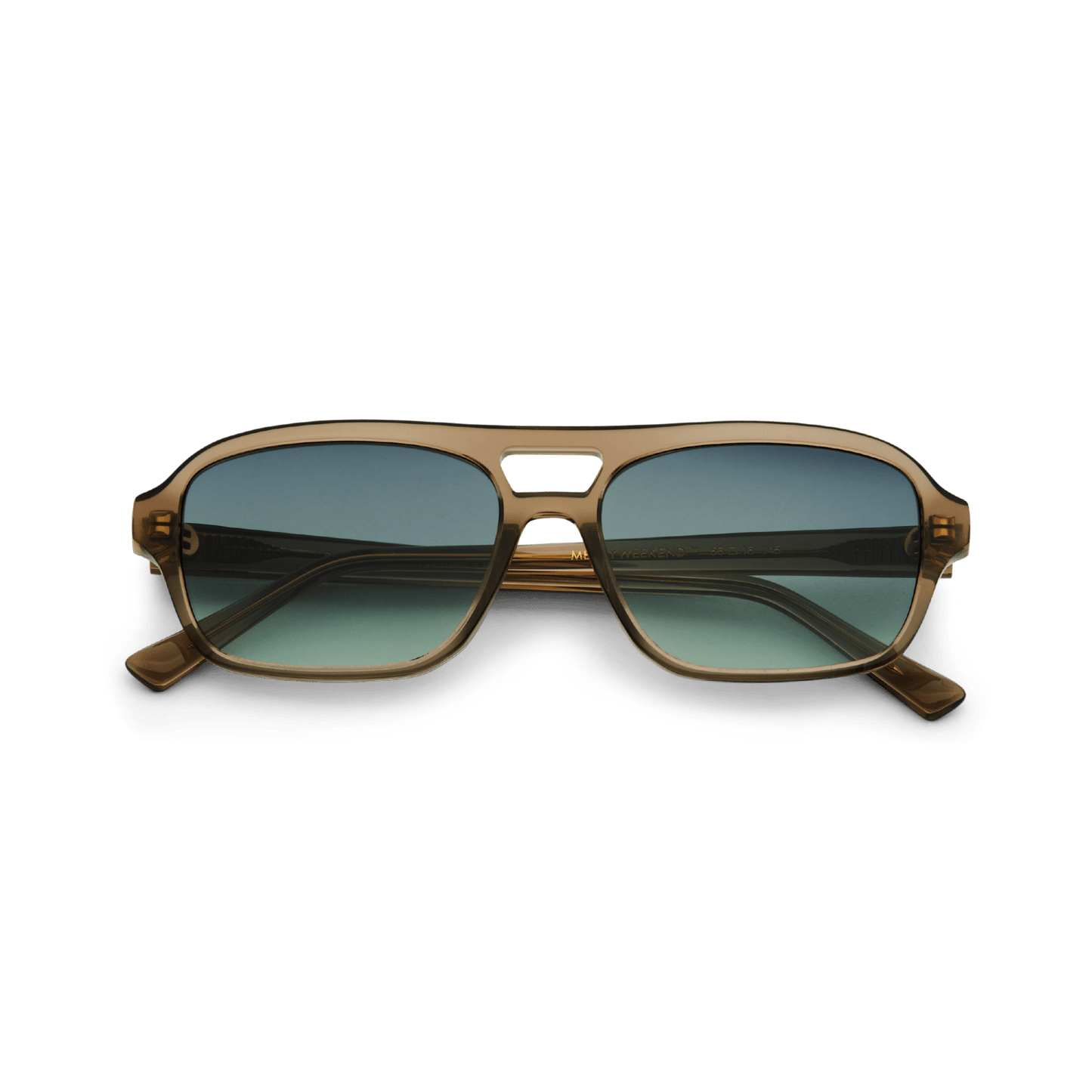 BURT Bottle Green Aviator Sunglasses by Messy Weekend