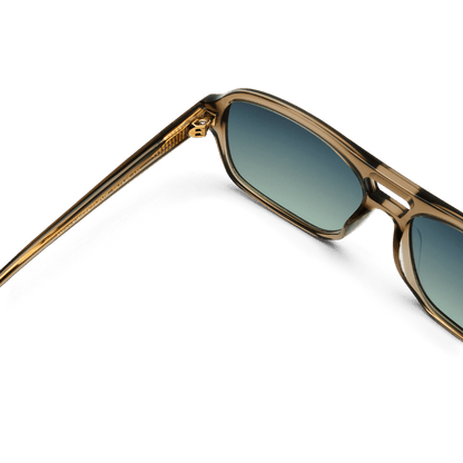 BURT Bottle Green Aviator Sunglasses by Messy Weekend