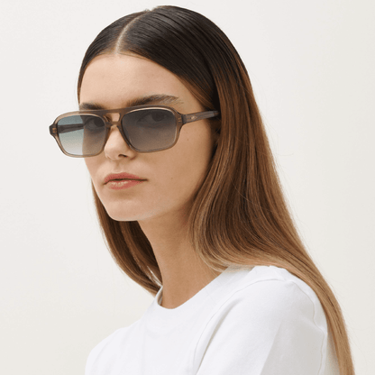 BURT Bottle Green Aviator Sunglasses by Messy Weekend
