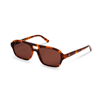 BURT Brown Tortoise Aviator Sunglasses by Messy Weekend