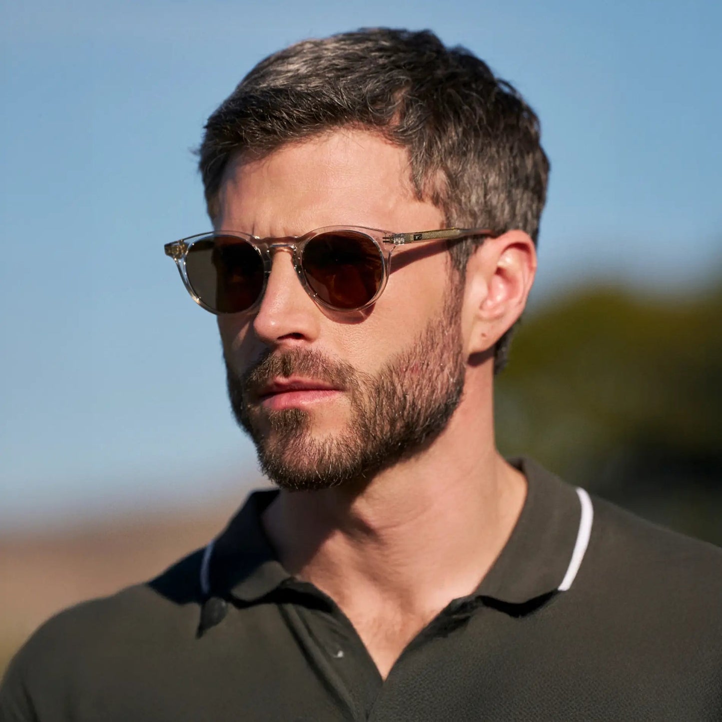 CADDIE Men's Golf Special Edition Sunglasses - Crystal Ice Grey l WMP Eyewear