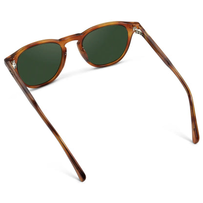 CAMERON Men's Round Polarised Sunglasses l Honey Tortoise - WMP Eyewear