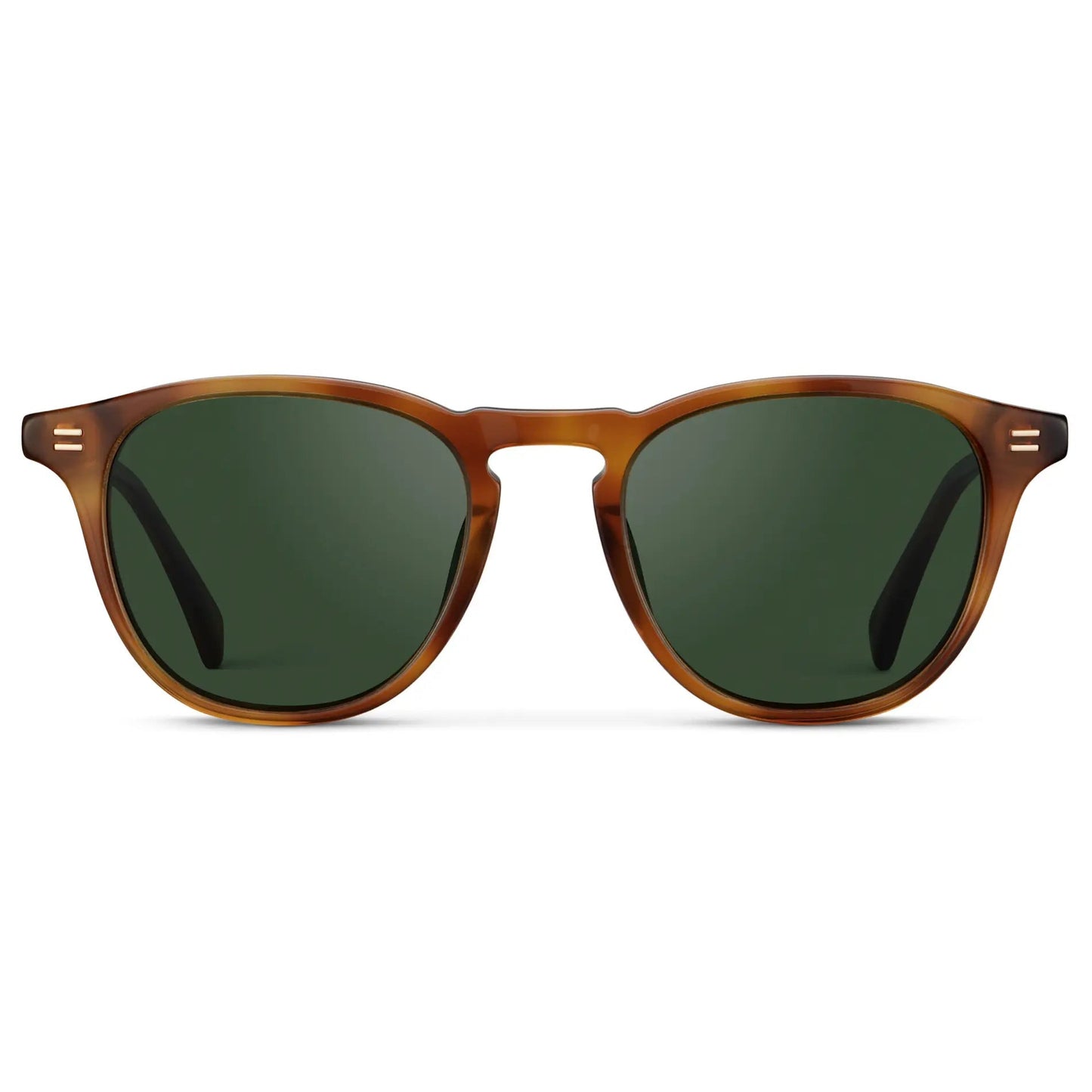 CAMERON Men's Round Polarised Sunglasses l Honey Tortoise - WMP Eyewear
