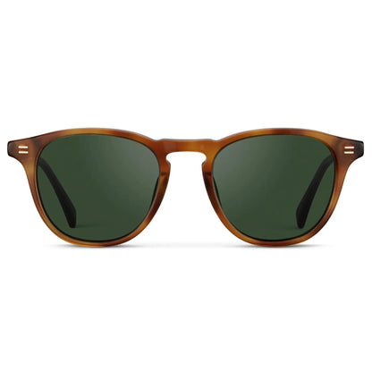 CAMERON Men's Round Polarised Sunglasses l Honey Tortoise - WMP Eyewear