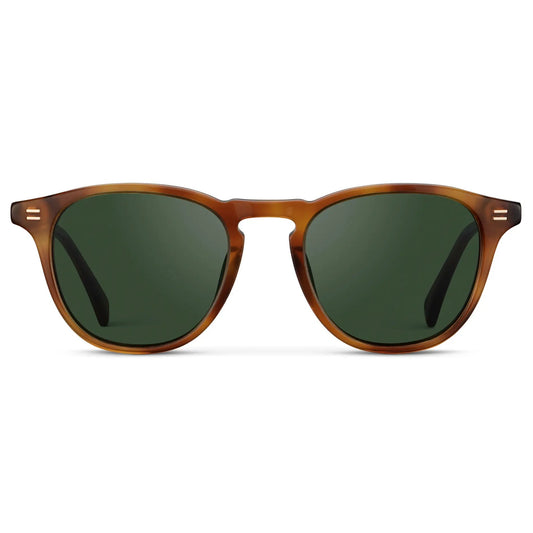 CAMERON Men's Round Polarised Sunglasses l Honey Tortoise - WMP Eyewear