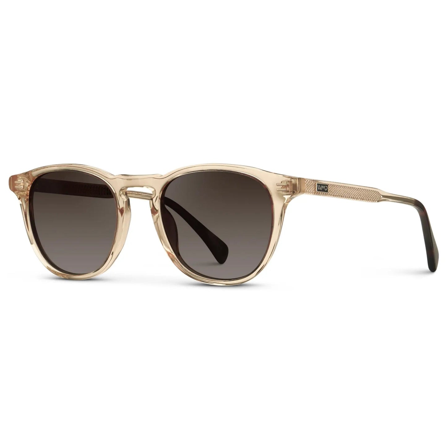 CAMERON Men's Round Polarised Sunglasses l Sand Brown - WMP Eyewear