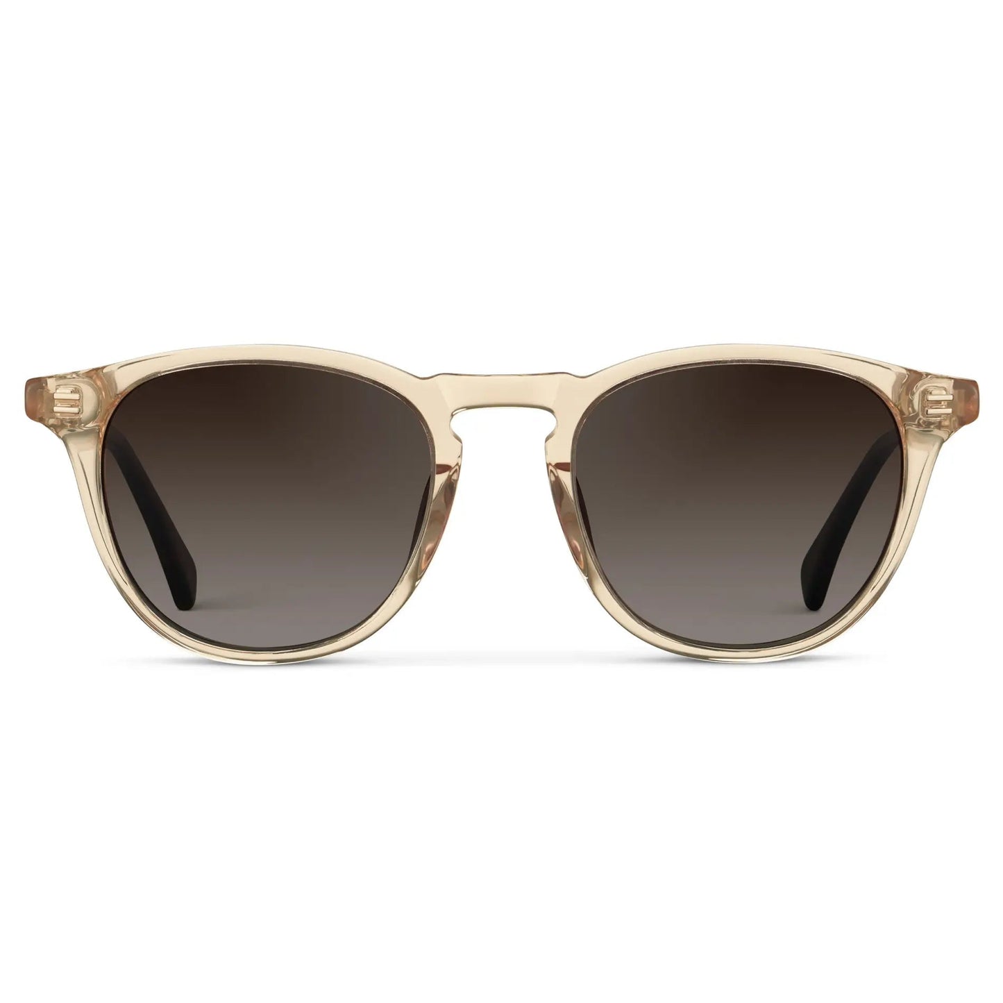 CAMERON Men's Round Polarised Sunglasses l Sand Brown - WMP Eyewear