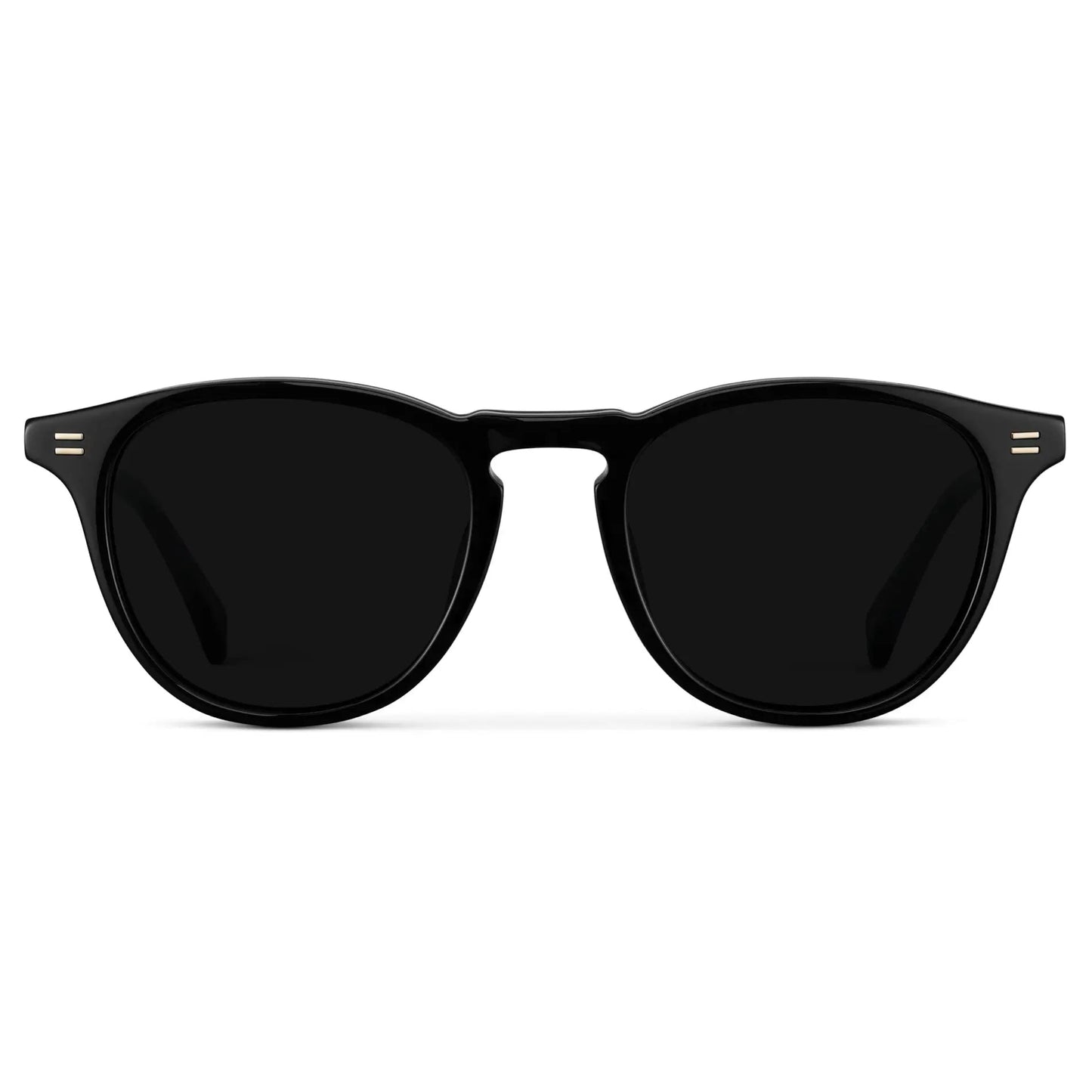 CAMERON Men's Round Polarised Sunglasses l Triple Black - WMP Eyewear