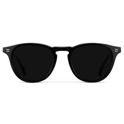 CAMERON Men's Round Polarised Sunglasses l Triple Black - WMP Eyewear