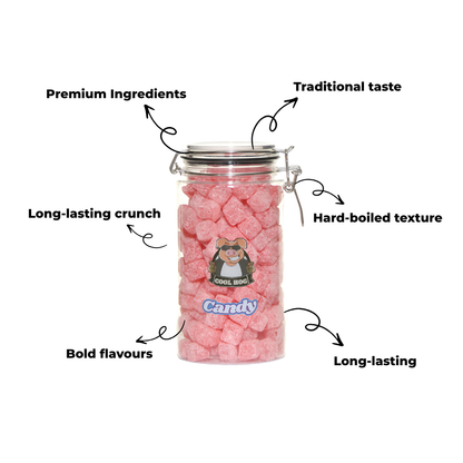 Traditional Wrapped Lemon Sherbet Candy Gifting Jar