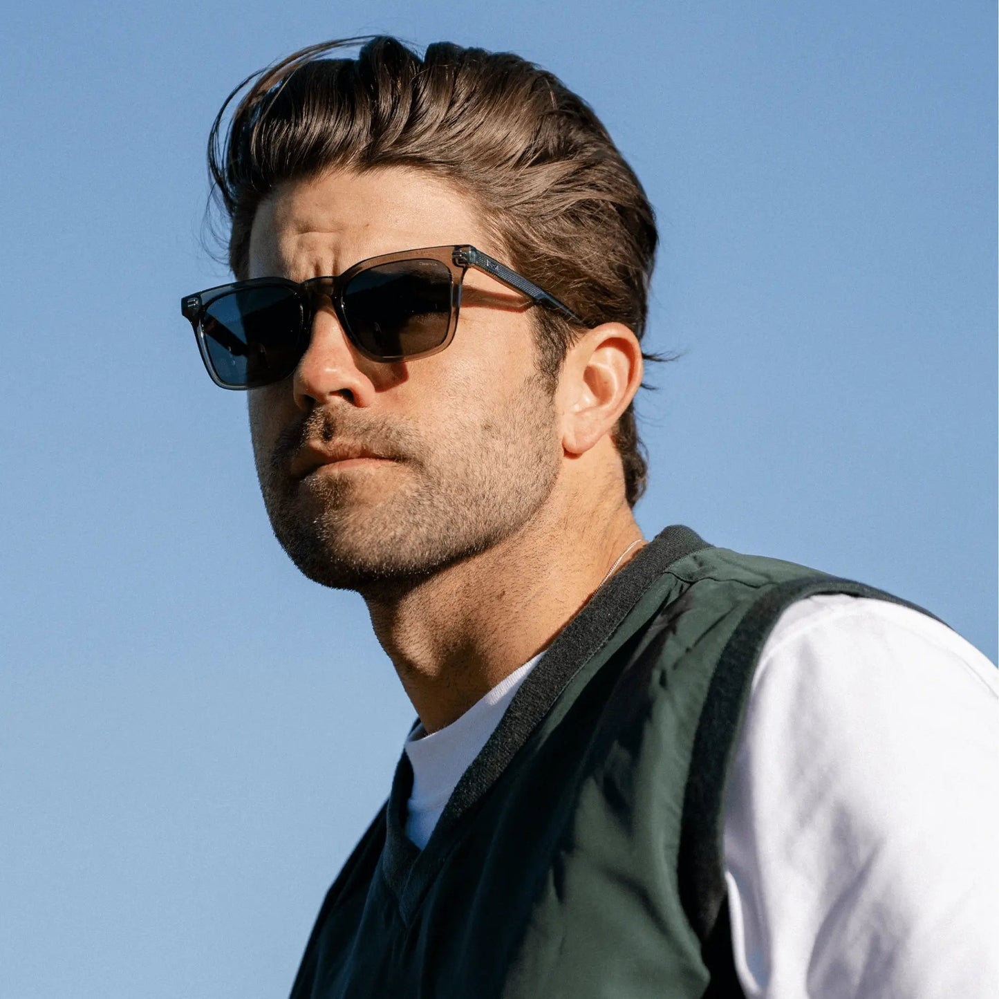 CHIP Men's Golf Sunglasses in Crystal Agave by WMP Eyewear