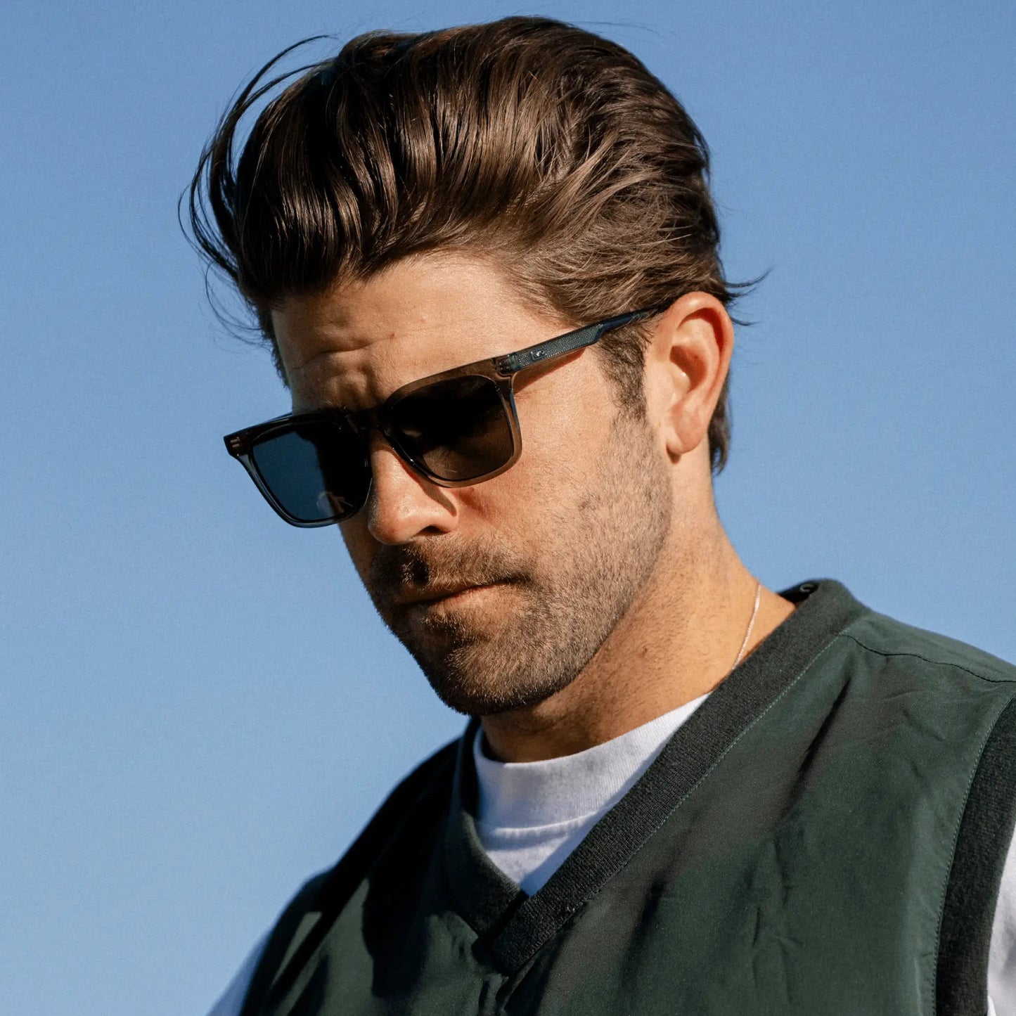 CHIP Men's Golf Sunglasses in Crystal Agave by WMP Eyewear