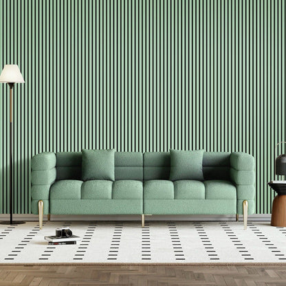 Coloured Acoustic Slatted Wall Panels Also Ideal For A Golf Studio And Shops