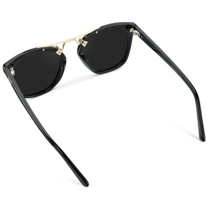 DEMI Oversized Women's Polarised Sunglasses in Black by WMP Eyewear