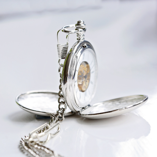 Own Handwriting Dual Opening Pocket Watch