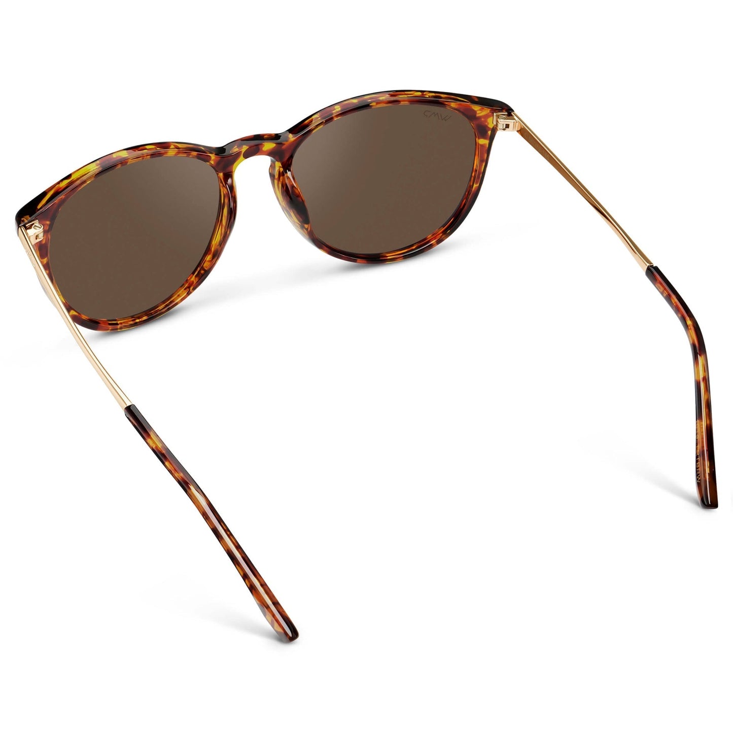 DREW Round Polarised Women's Sunglasses in Tortoise by WMP Eyewear