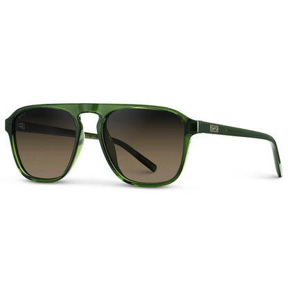 EMERSON Unisex Square Aviator Sunglasses in Jade Green WMP Eyewear