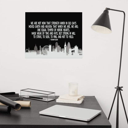Tennyson Poem Poster