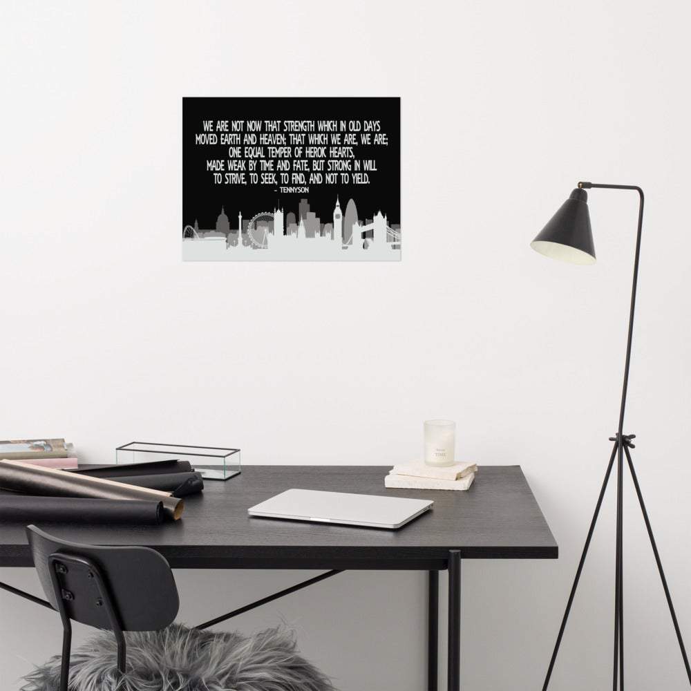 Tennyson Poem Poster